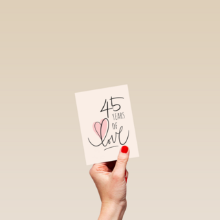 45 years of love