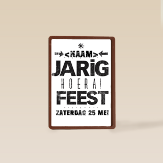 jarig hoera feest