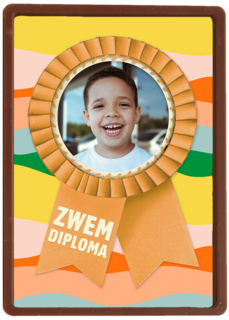 zwemdiploma fotokaart lintje
