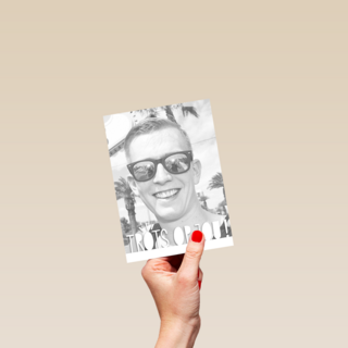 fotokaart staand trots op jou