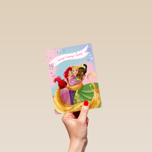 Sorry kaart Disney prinsessen