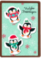 Vrolijke feestdagen pinguins