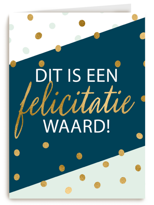 Felicitatie kaart man vrouw dit is een felicitatie waard