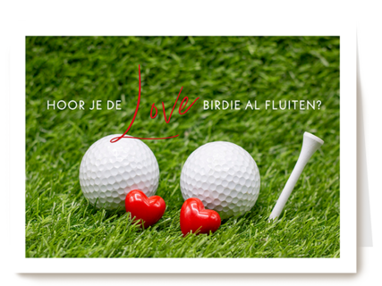 Valentijn love birdie golf