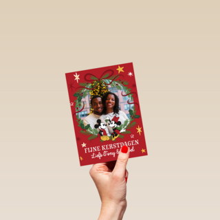 Disney Fotokaart Fijne Kerstdagen Mickey And Friends