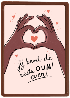 Moederdagkaart jij bent de beste oumi ever