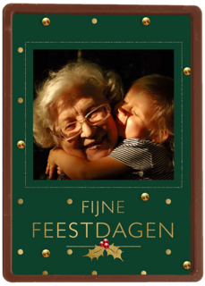 Fotokaart Kerst fijne feestdagen