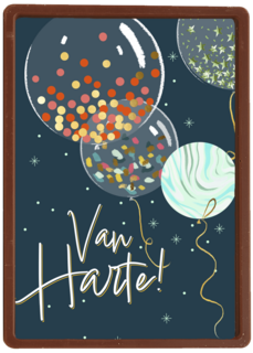 van harte met feestelijke ballonnen