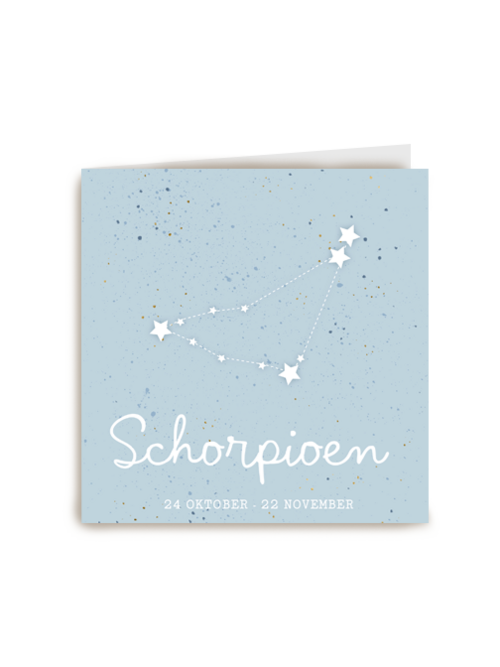 sterrenbeeld kaart schorpioen geboorte zoon