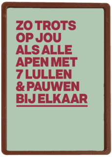 And C trots alle apen en pauwen