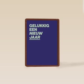 nieuwjaarskaart gelukkig een nieuw jaar