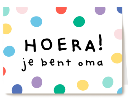 geboorte kleinkind hoera je bent oma