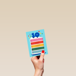 Hiep Hiep Hoera 10 jaar jongen