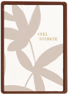 Veel sterkte beige bladeren