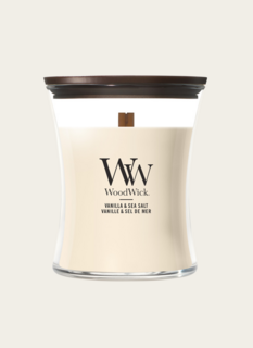 WoodWick Vanilla & Sea Salt Kaars Medium