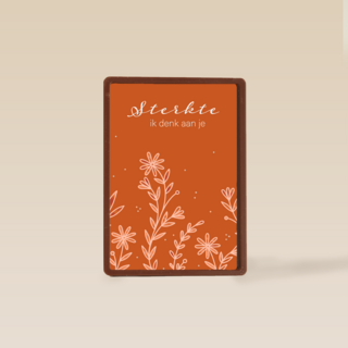 Deelneming kaart sterkte ik denk aan je