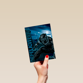 Black Panther kaart gefeliciteerd