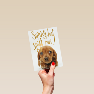 verjaardag te laat sorry het spijt me puppy