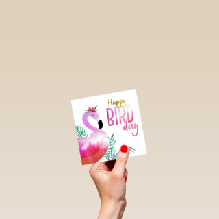 happy bird day van een pelikaan