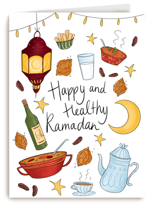 eid mubarak kaart happy and healthy ramadan
