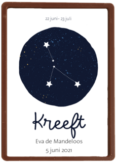 sterrenbeeld kaart verjaardag kreeft