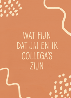 Bedankt kaart thuiswerken wat fijn dat jij en ik collegas zijn