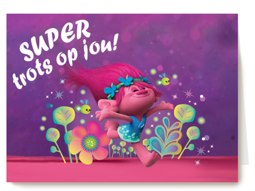trots op jou kaart trolls poppy