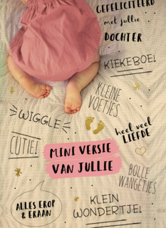 een mooie roze mini versie van jullie