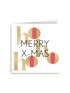 kerstkaart hip merry xmas hohoho