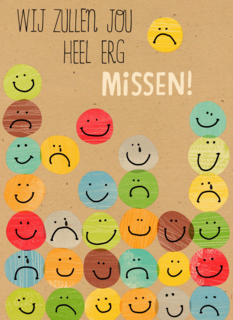 smileys we zullen jou erg missen