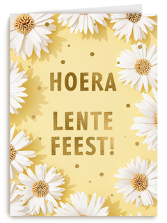 Lentefeest gele bloemen