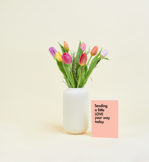 Brievenbus Boeket Tulpen Multicolor