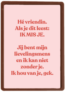 Vriendschapskaart vrouw missen powervrouw