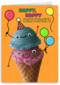 Verjaardagskaart ijsje Happy Birthday