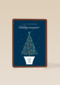 zakelijke kerstkaart met kerstboom en logo