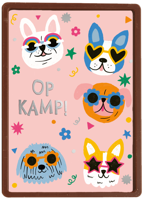 Op kamp hondjes
