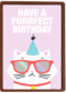 Verjaardagskaart tiener meisje Have a purrfect birthday