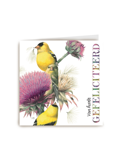 marjolein bastin van harte gefeliciteerd bloem vogel