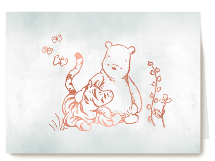blanco kaart Winnie de Poeh