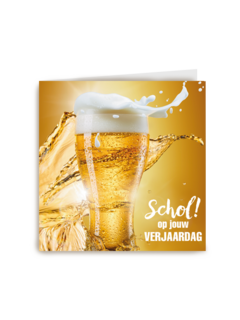 schol op jouw verjaardag met een pintje