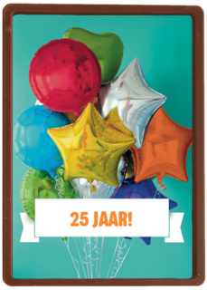 verjaardag leeftijden gekleurde ballonnen