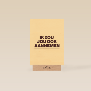 andC ik zou jou ook aannemen