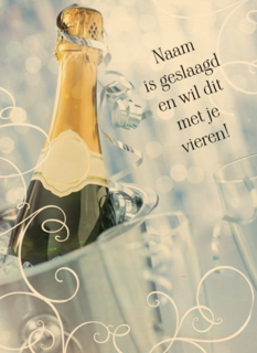 examen feest bubbels