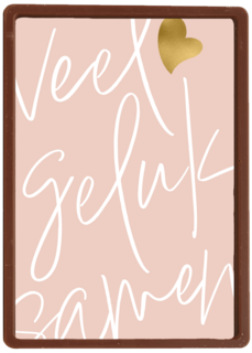 Love Story Veel Geluk Samen Roze