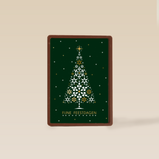 Kerstkaart zakelijk Stijlvolle kerstboom