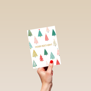Kerstkaart Speciale momenten Kerst verjaardag Merry birthday