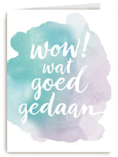 watercolor wow wat goed gedaan