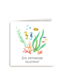 Verjaardagskaart een spetterende felicitatie