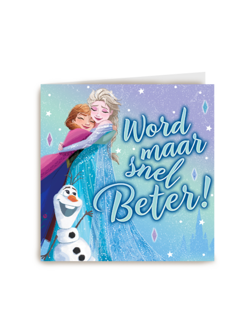 Frozen beterschapskaart word maar snel beter