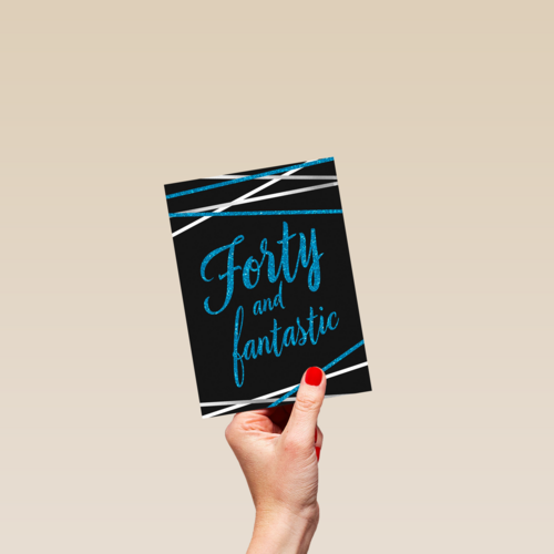 Verjaardagskaart leeftijden man 40 and fantastic